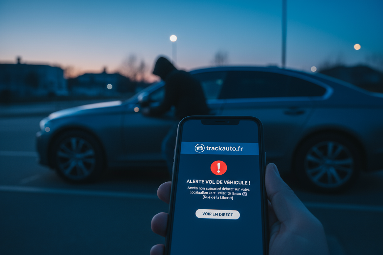 sur le portable mets bien le nom de ma marque trackauto.fr